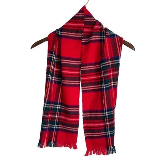 Classic Plaid Scarf by: Cashmere Look - Bid Now = Discounted Shipping - Picture 2 of 7